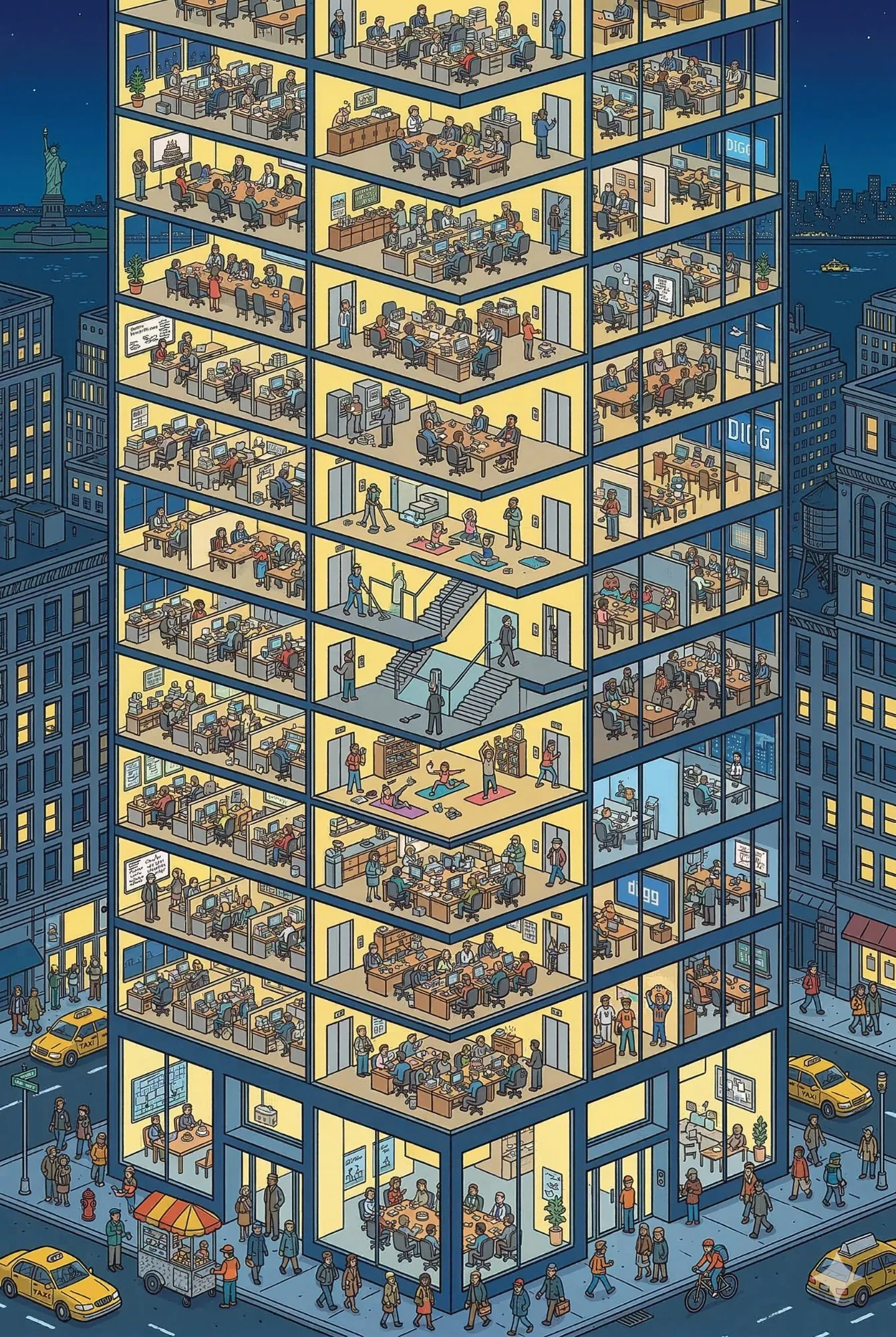 Isometric Office Building NYC