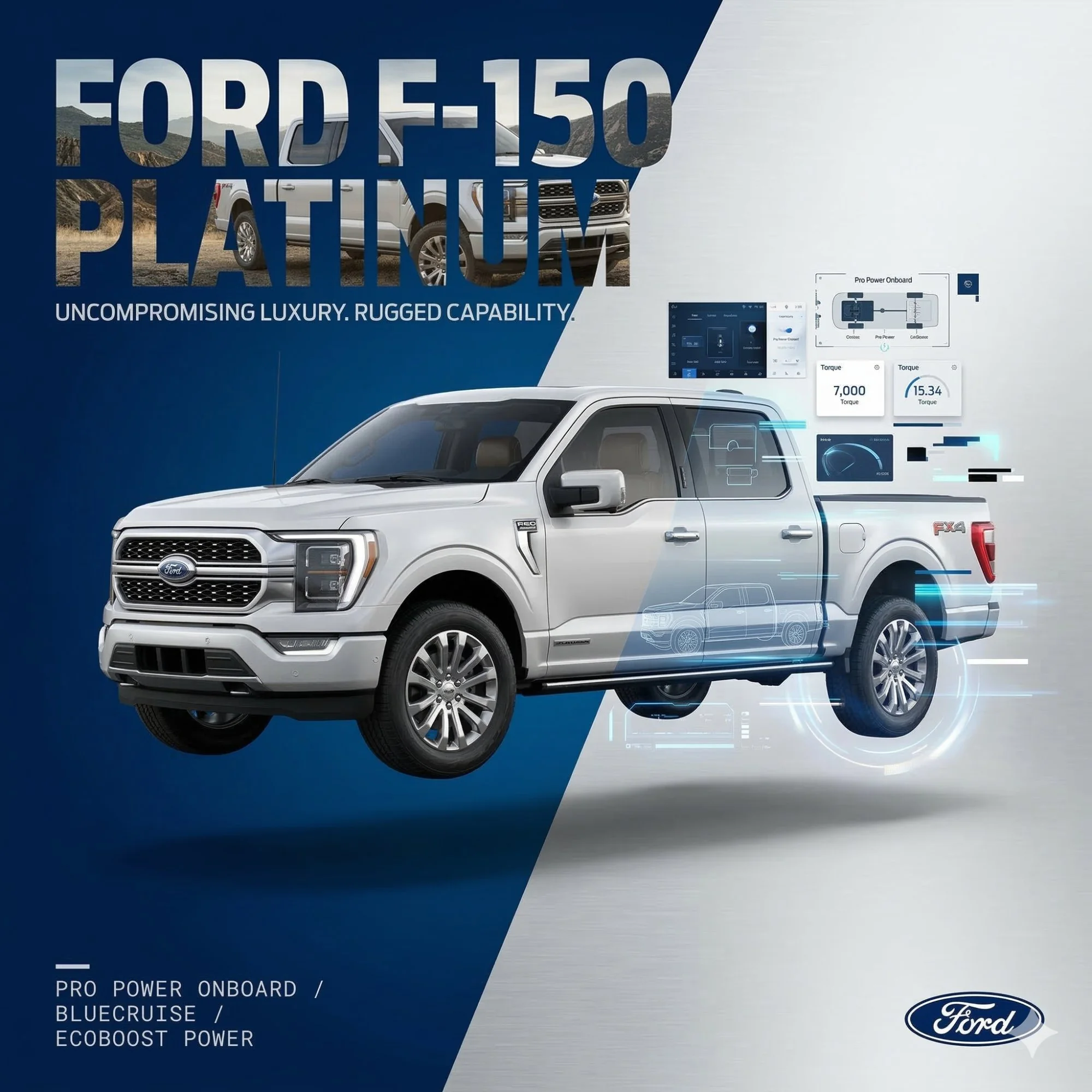 Ford F-150 Platinum Product Poster